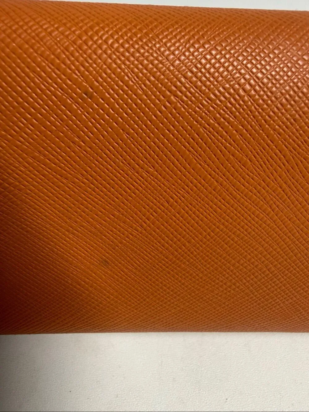 Tory Burch Trifold Orange Leather Sunglasses/Eyeglasses case Large